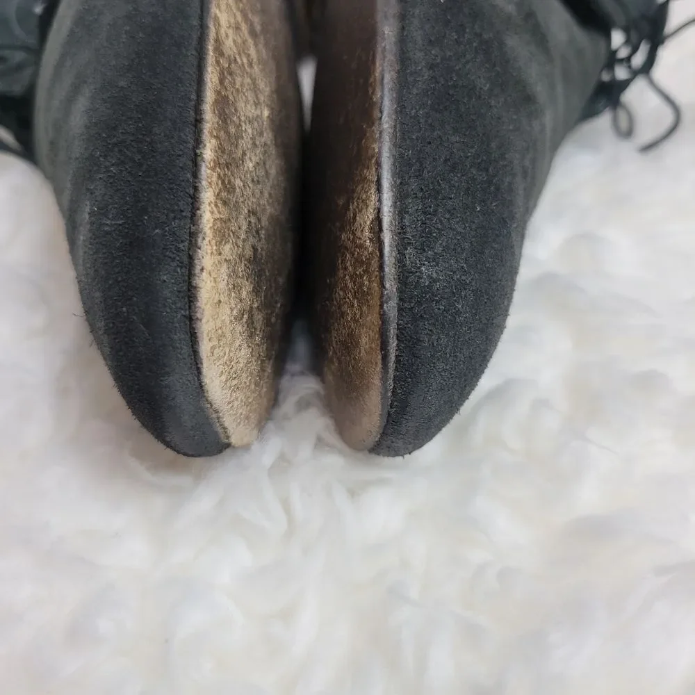 Burberry Chukka Boots Men's Size 8  Black Suede Bexton Desert Shoes